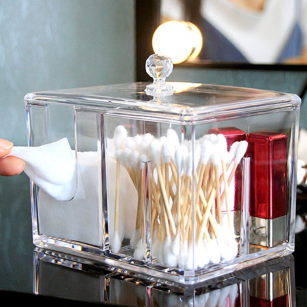 Health & Beauty - Multifunctional Storage box for cotton, tool supplies, makeup, or office