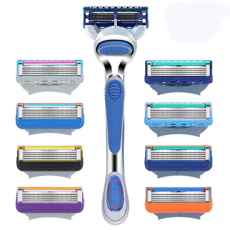 Health & Beauty - Men's razor 5-layer razor blade refills and handle