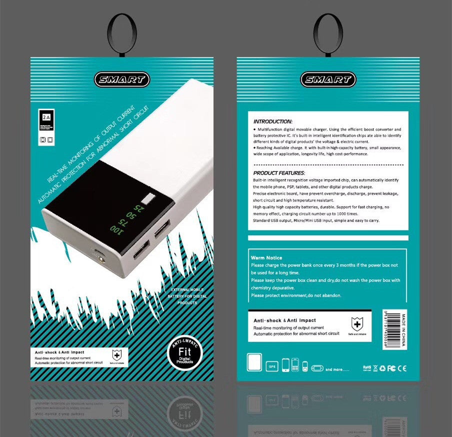 Electronic - Travel - 20000Mah Power Bank Black Rice Power Bank