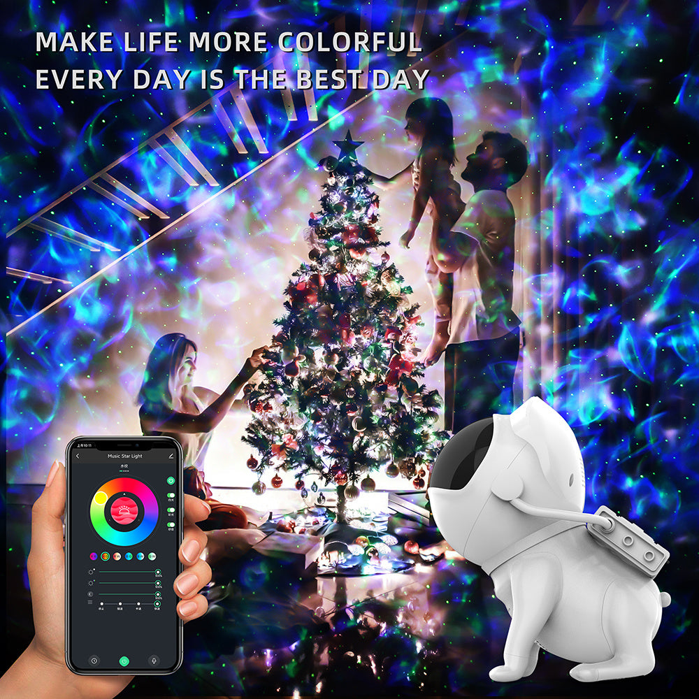Electronic - Home - Space Dog Star Light Bluetooth Version - White Beauty