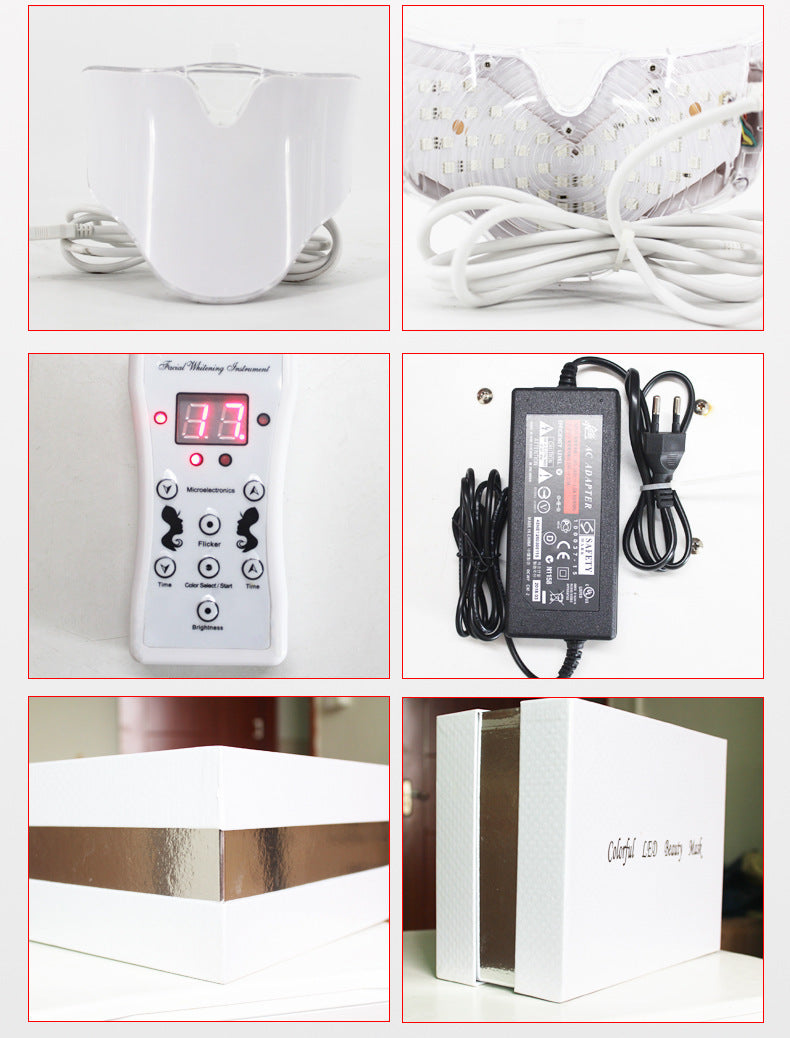 Health & Beauty - LED Color Light Mask Beauty Instrument