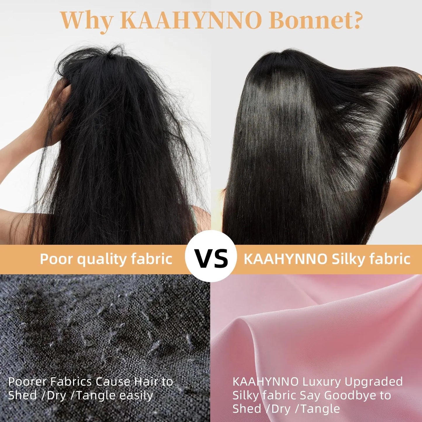 Health & Beauty - Silk/Satin Bonnet For Sleeping For Wavy Curly Natural Hair - Pink