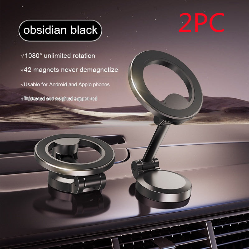 Electronic - Phone - Magnetic Mount All-Metal Foldable Phone Holder For Car