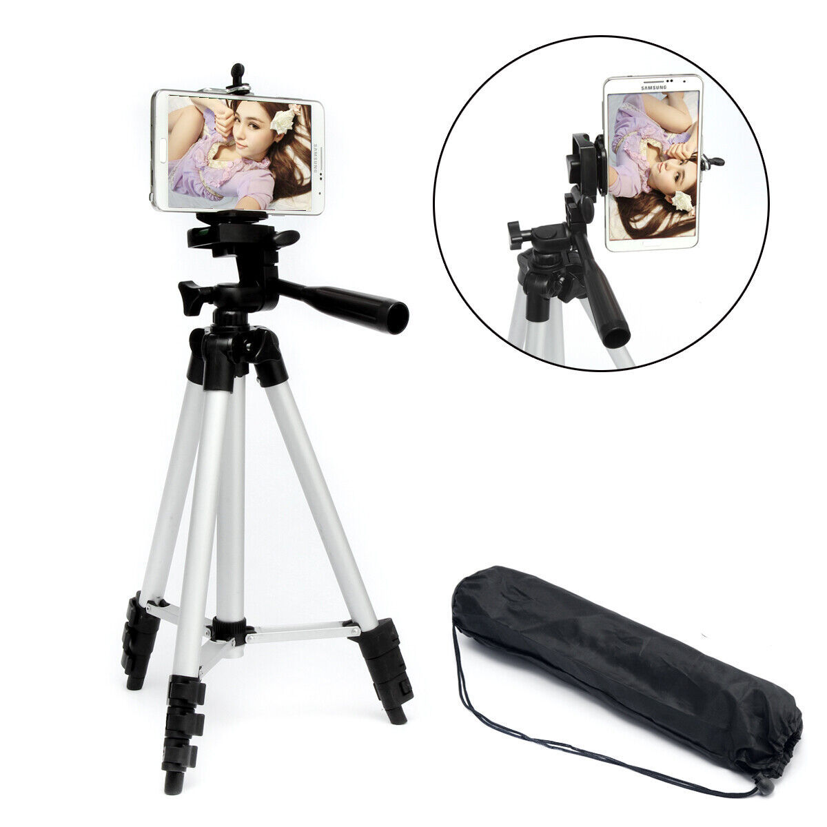 Electronic - Phone - Professional Camera Tripod Stand Holder Mount For Cell Phone