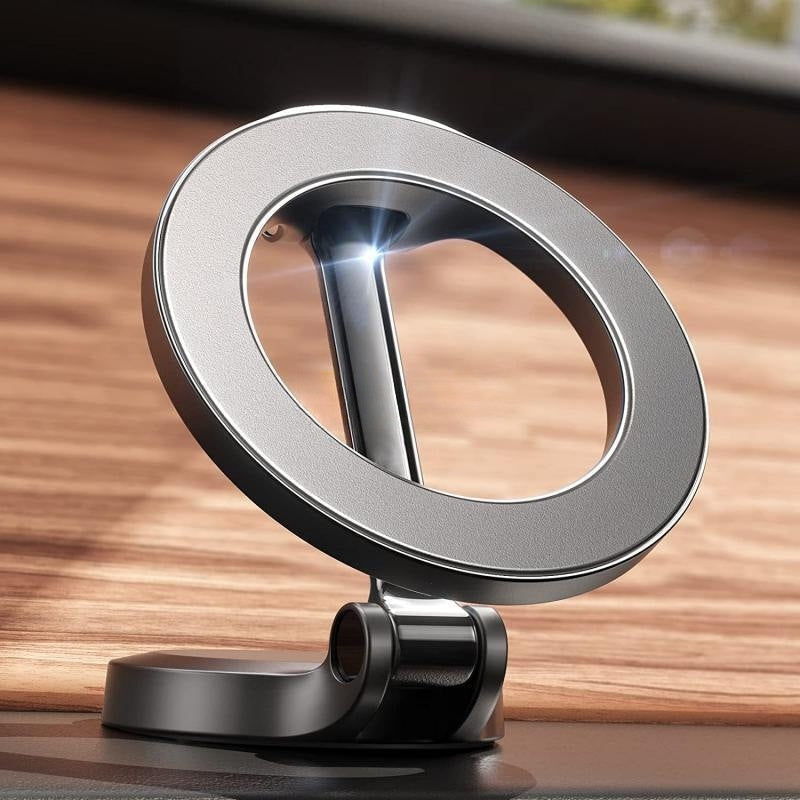 Electronic - Phone - Magnetic Mount All-Metal Foldable Phone Holder For Car