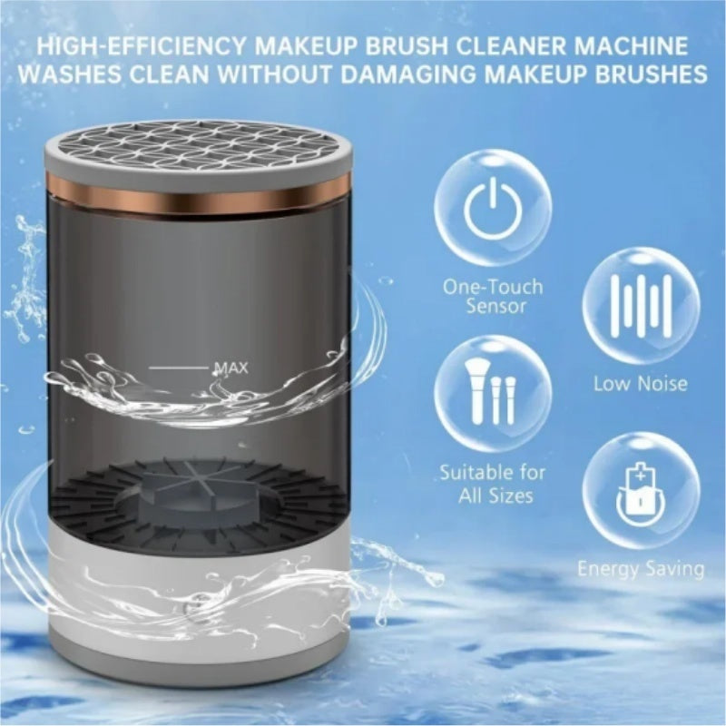 Health & Beauty - Portable Automatic Rotating Makeup Brush Cleaner USB