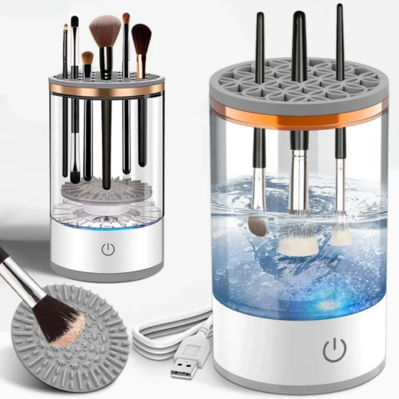 Health & Beauty - Portable Automatic Rotating Makeup Brush Cleaner USB