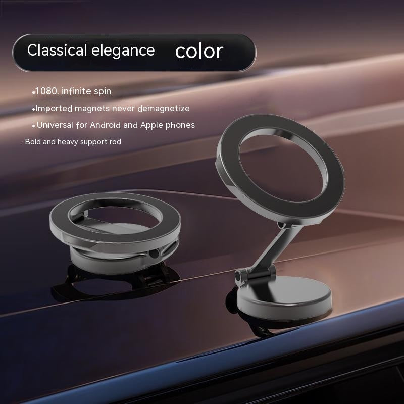 Electronic - Phone - Magnetic Mount All-Metal Foldable Phone Holder For Car