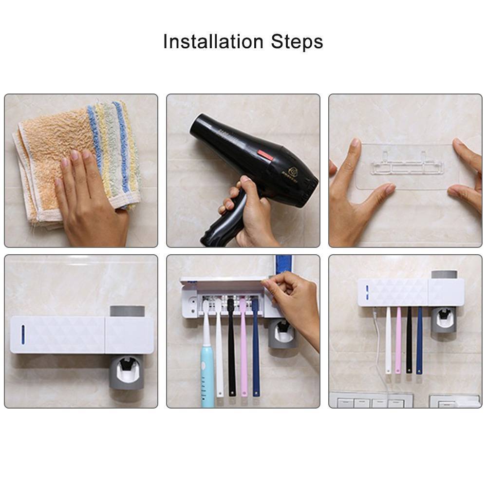 Electronic - Utility - UV Lamp Sterilizer Toothbrush Holder Bathroom Automatic