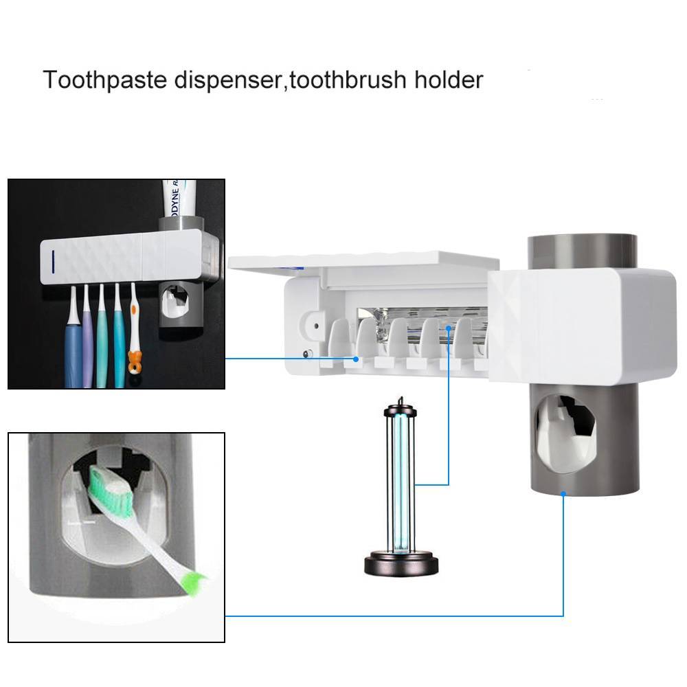 Electronic - Utility - UV Lamp Sterilizer Toothbrush Holder Bathroom Automatic