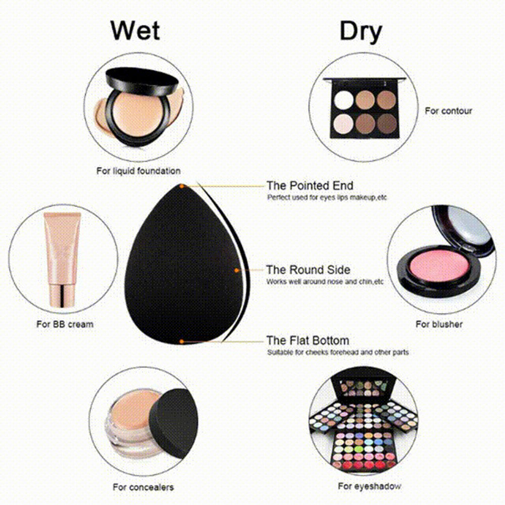 Health & Beauty - 11Pcs Bamboo Synthetic Kabuki Makeup Brush Set With Storage Bag And Makeup Sponge