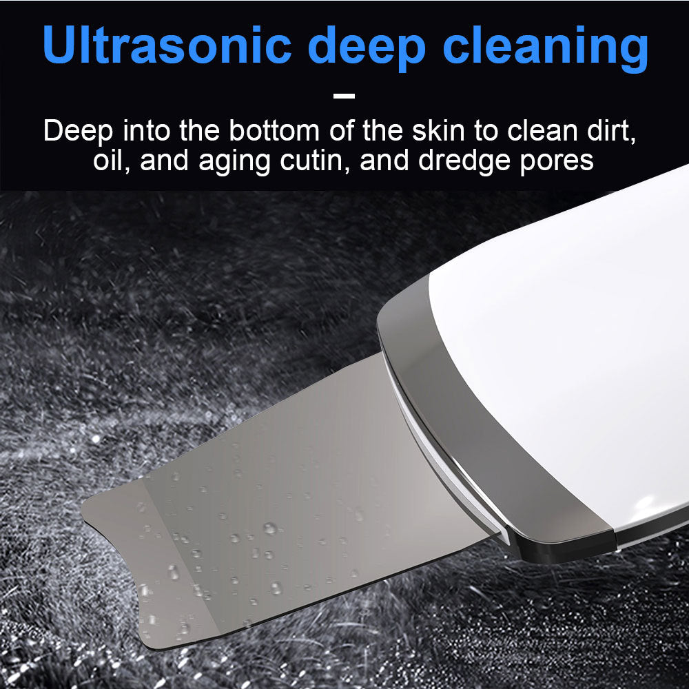 Health & Beauty - Electric Ultrasonic Skin Scrubber Face Spatula for Home