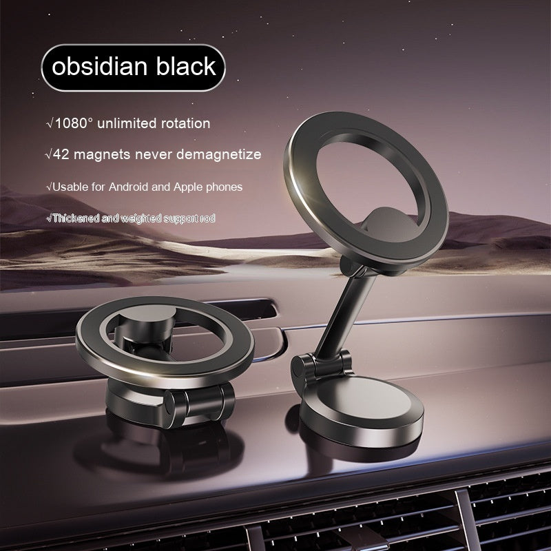 Electronic - Phone - Magnetic Mount All-Metal Foldable Phone Holder For Car