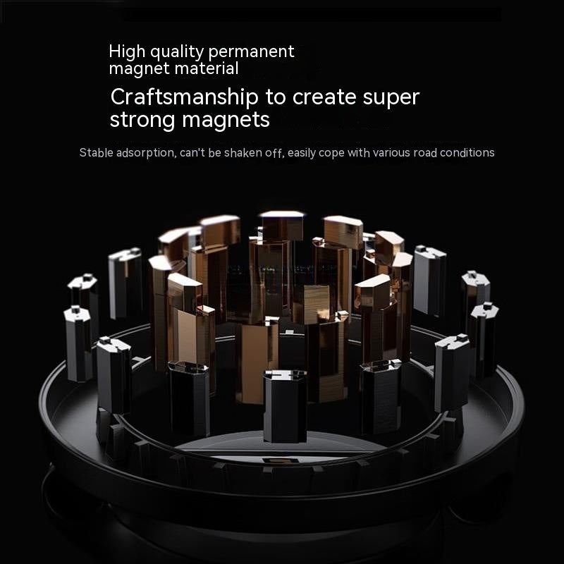Electronic - Phone - Magnetic Mount All-Metal Foldable Phone Holder For Car