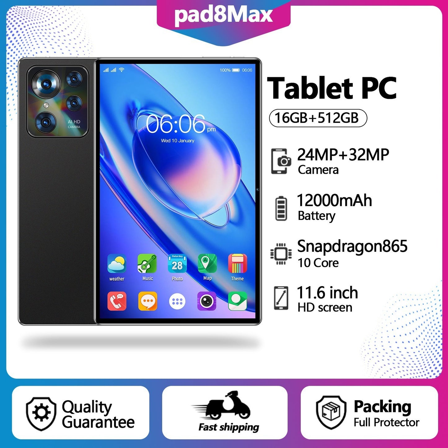 Electronic - Office - 10-inch Tablet PC Smart Call Google Edition