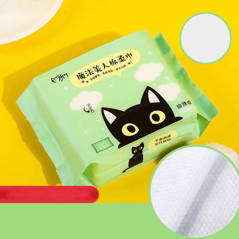 Health & Beauty - Removable Soft Towel Roll Makeup Remover Towel