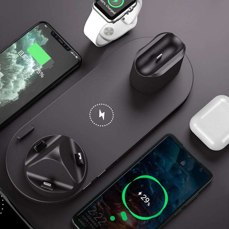 Electronic - Phone - Wireless Charger For iPhone - 6 In 1 Charging Dock Station