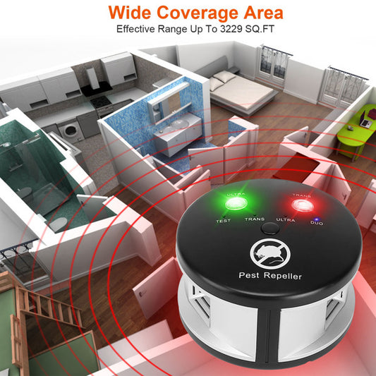 Electronic - Home - 360 Degree Ultrasonic Pest Repellent Plug-in Pest Control