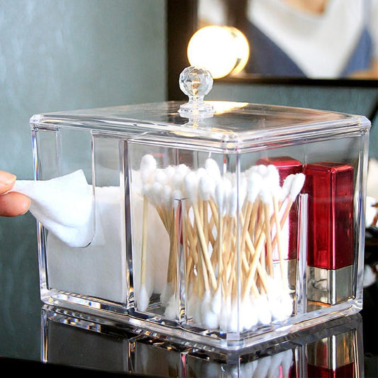 Health & Beauty - Multifunctional Storage box for cotton, tool supplies, makeup, or office