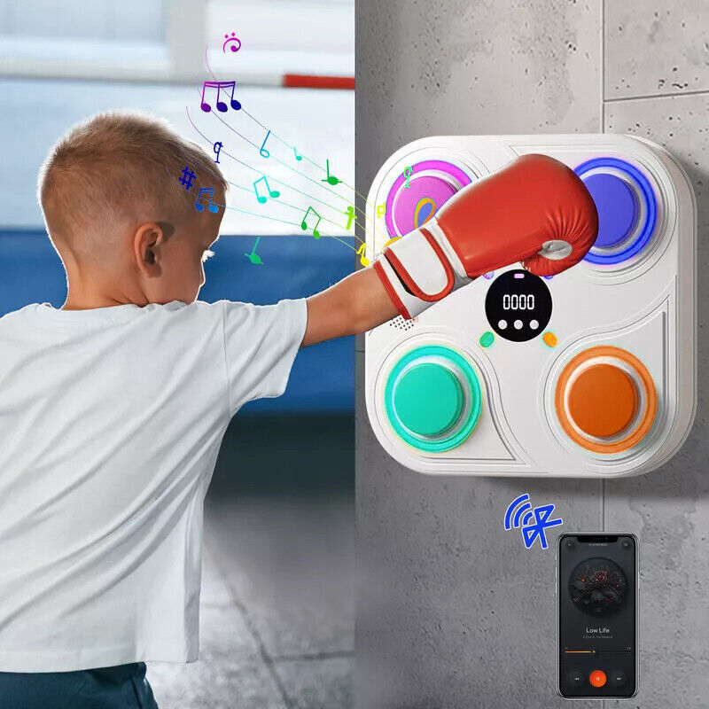 Electronic - Toy - Smart Boxing Music Machine Home Training Bluetooth with LED