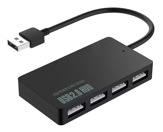 Electronic - Office - 4 Port USB HUB 2.0 Multi Splitter Expansion PC Adapter High Speed