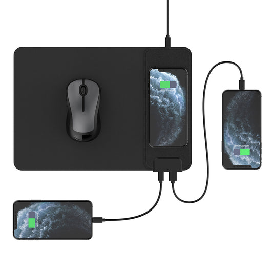 Electronic - Office - Wireless Charging Mouse Pad Leather Case Multifunctional