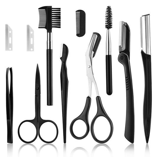 Health & Beauty - Black Eyebrow Trimming Set
