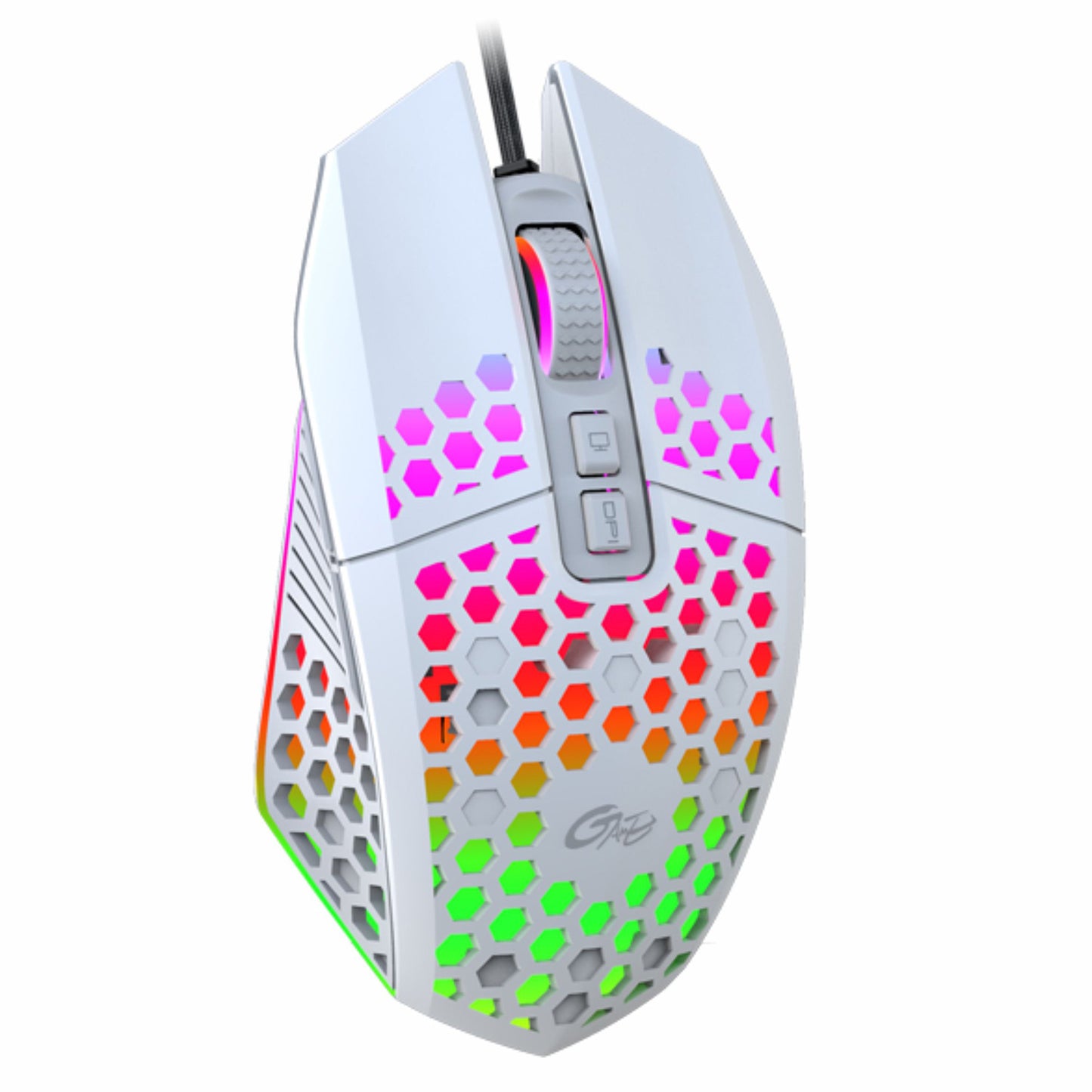 Electronic - Office - X801 Wired Mouse Hole Hollow Luminous Office Game Competition 8000Dpi