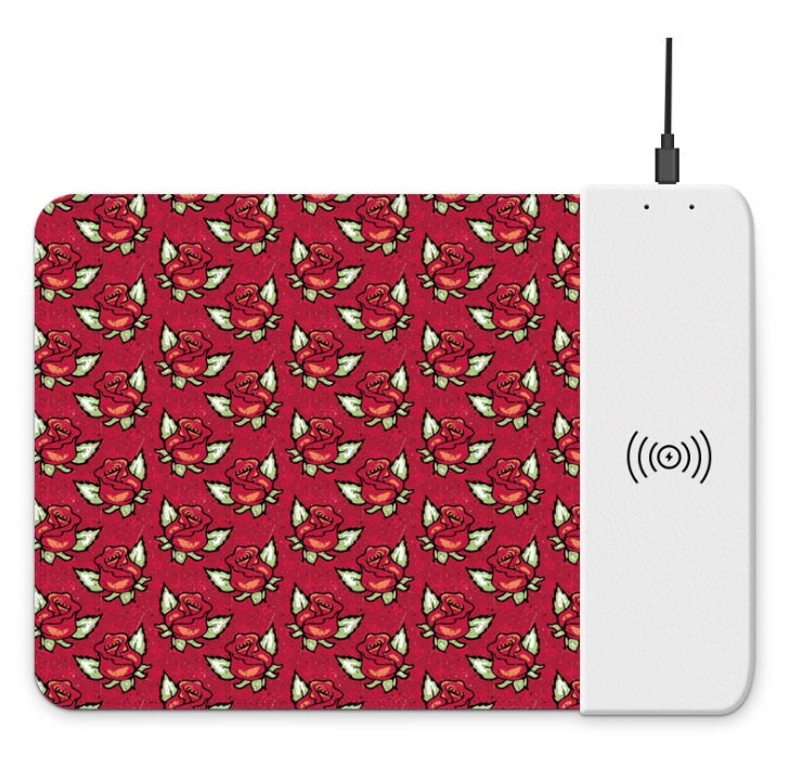 Electronic - Office - Wireless Charging Mouse Pad Cute Cartoon Mousepad