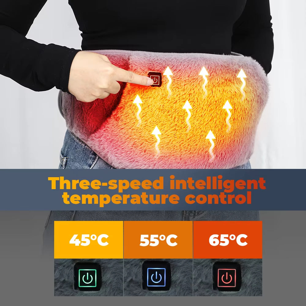 Electronic - Utility - USB Powered Heating Pad Waist Belt, with Hand Pockets, Temperature Control