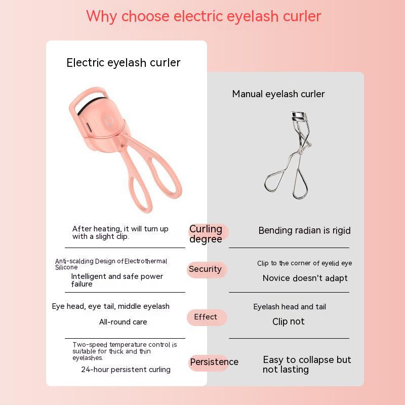 Health & Beauty - Eyelash Curler Portable - Electric Heated Comb