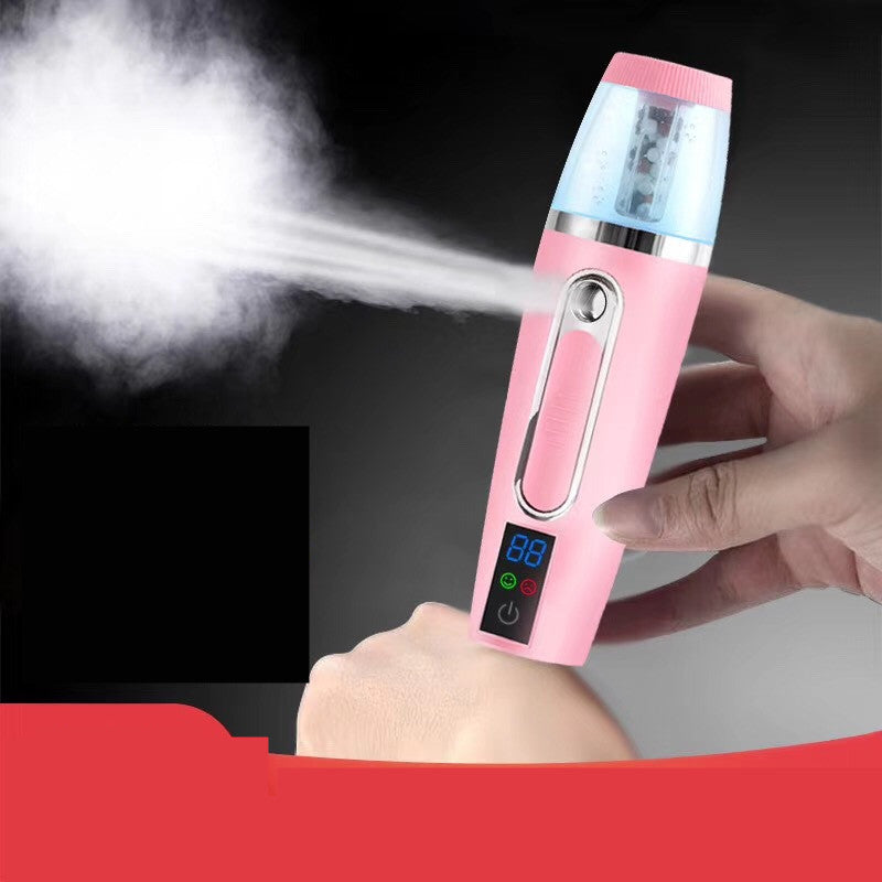 Health & Beauty - Negative Ion Spray Portable Rechargeable Face Steamer