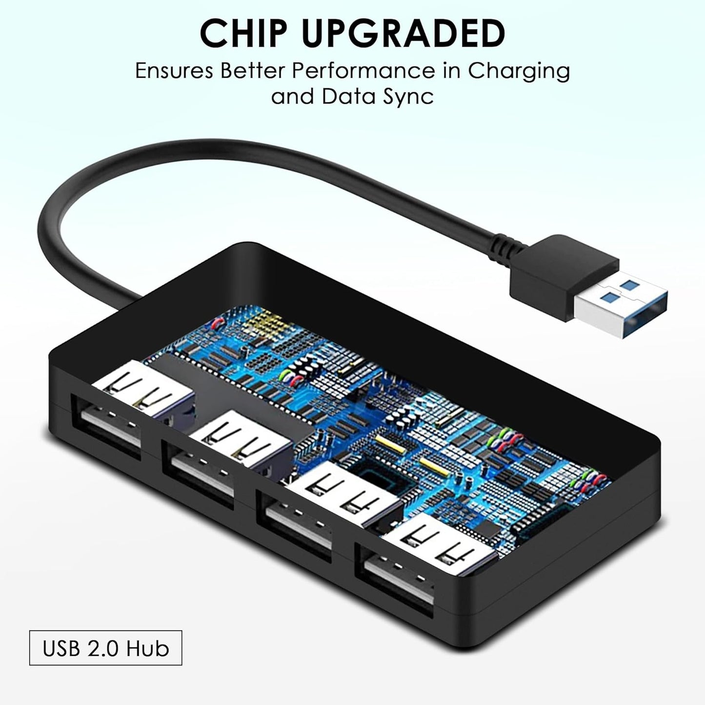 Electronic - Office - 4 Port USB HUB 2.0 Multi Splitter Expansion PC Adapter High Speed
