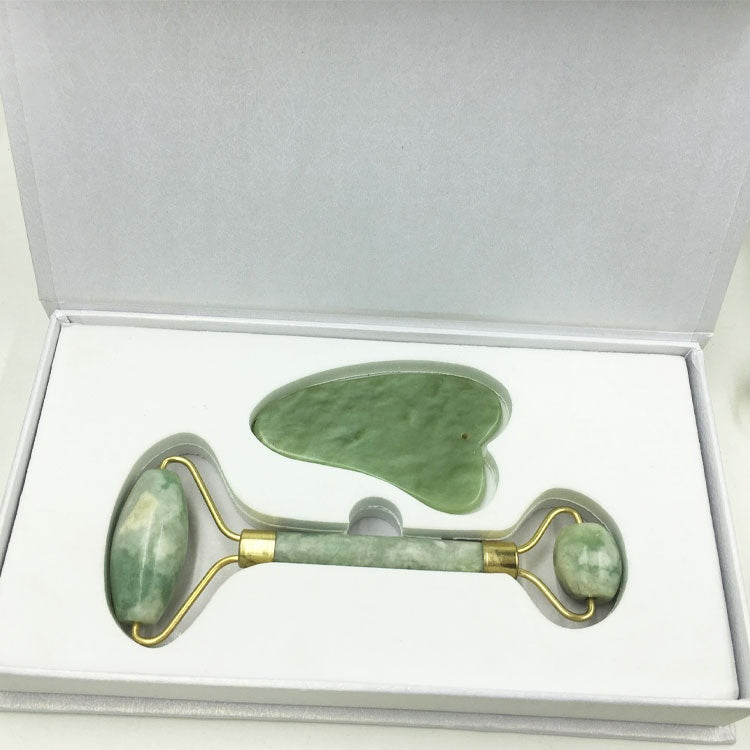 Health & Beauty - Rose Quartz Roller Slimming Face Massager Lifting Tool Natural Jade