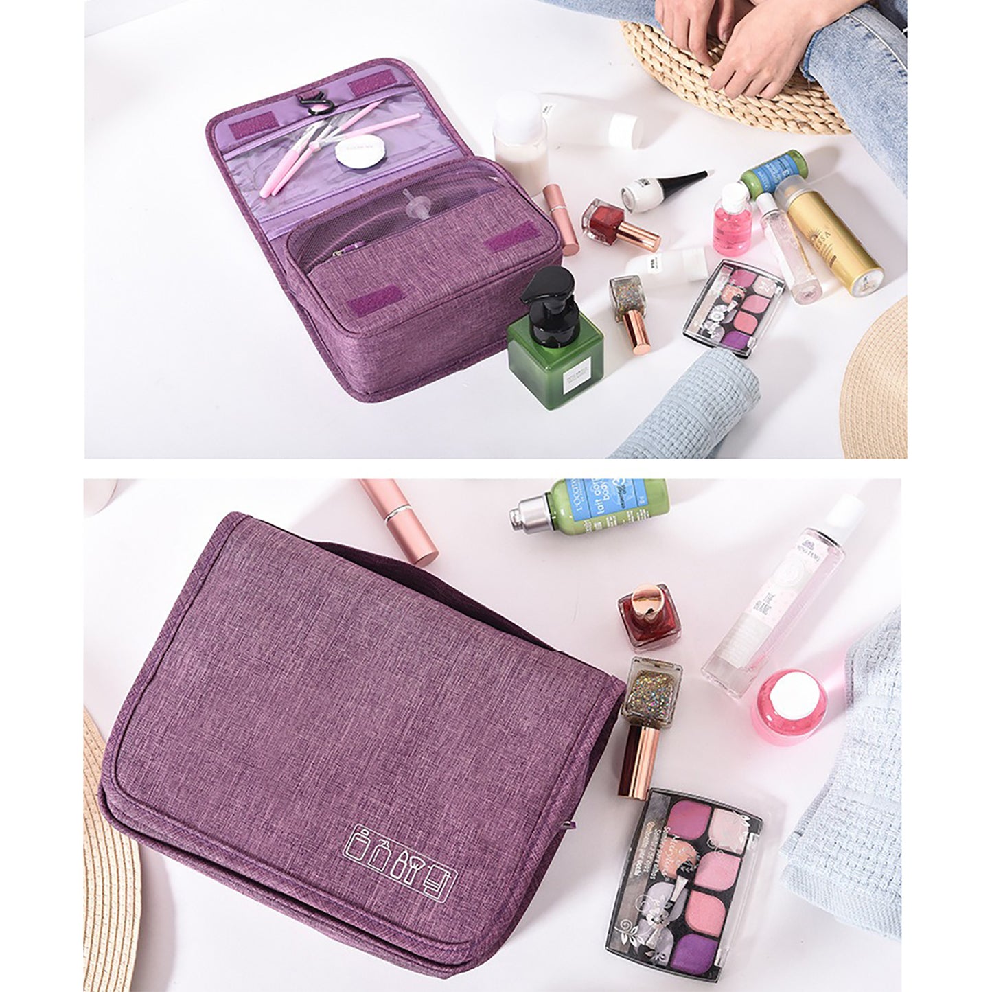 Health & Beauty - Travel Hanging Toiletry/Makeup Bag Waterproof Large