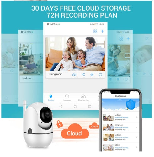 Electronic - Home - UK 1080P IP WIFI Outdoor CCTV HD PTZ Smart Home Security IR Camera