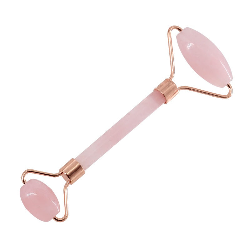 Health & Beauty - Rose Quartz Roller Slimming Face Massager Lifting Tool Natural Jade