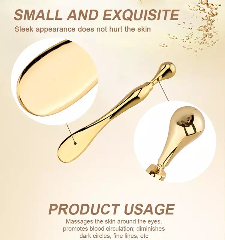 Health & Beauty - Eye Cream Stick Roller For Face Metal Spatula Eye Wand 10cm