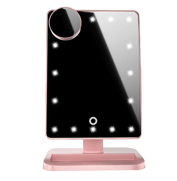 Health & Beauty - Touch Screen Makeup Mirror With 20 LED Light Bluetooth Music Speaker 10X Magnifying