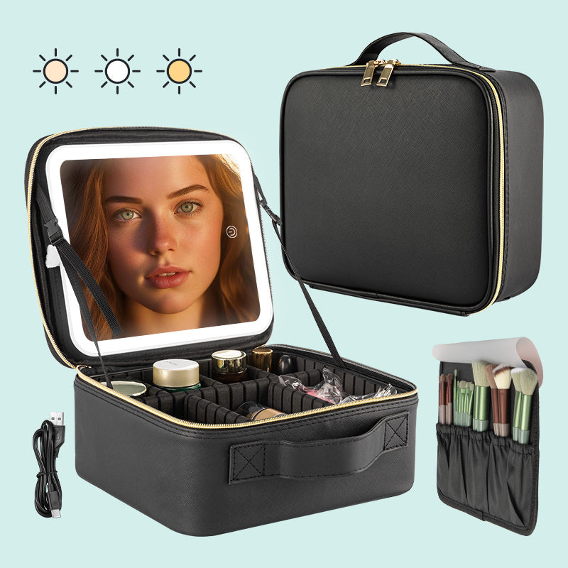 Health & Beauty - Makeup Case With Light Black