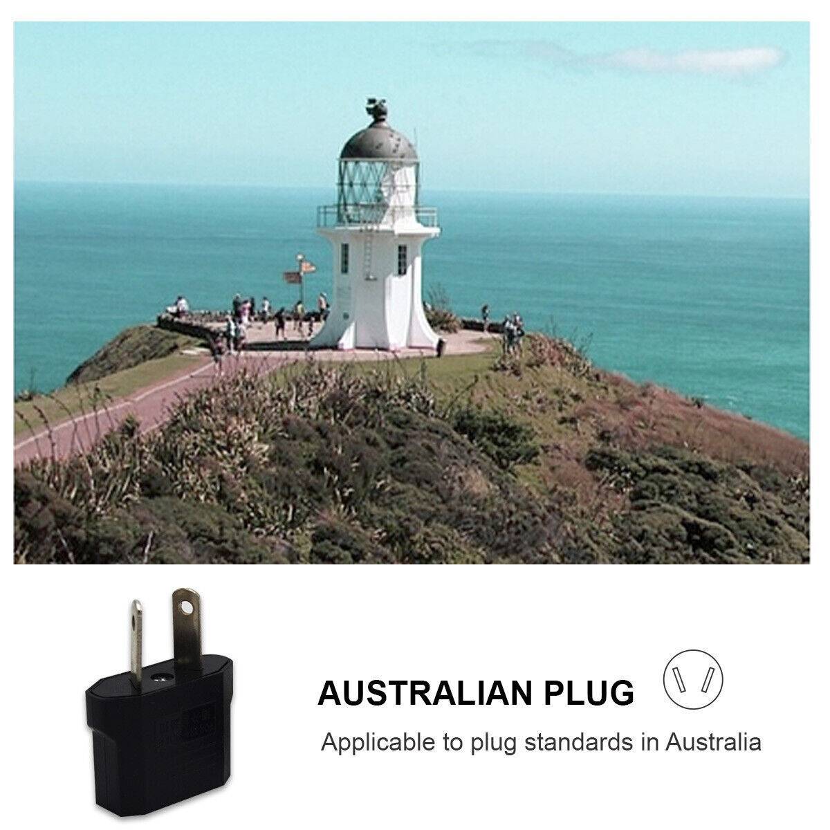 Electronic - Travel - 2x US Travel Adapter To Australia AC Power Plug