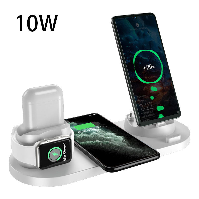 Electronic - Phone - Wireless Charger For iPhone - 6 In 1 Charging Dock Station