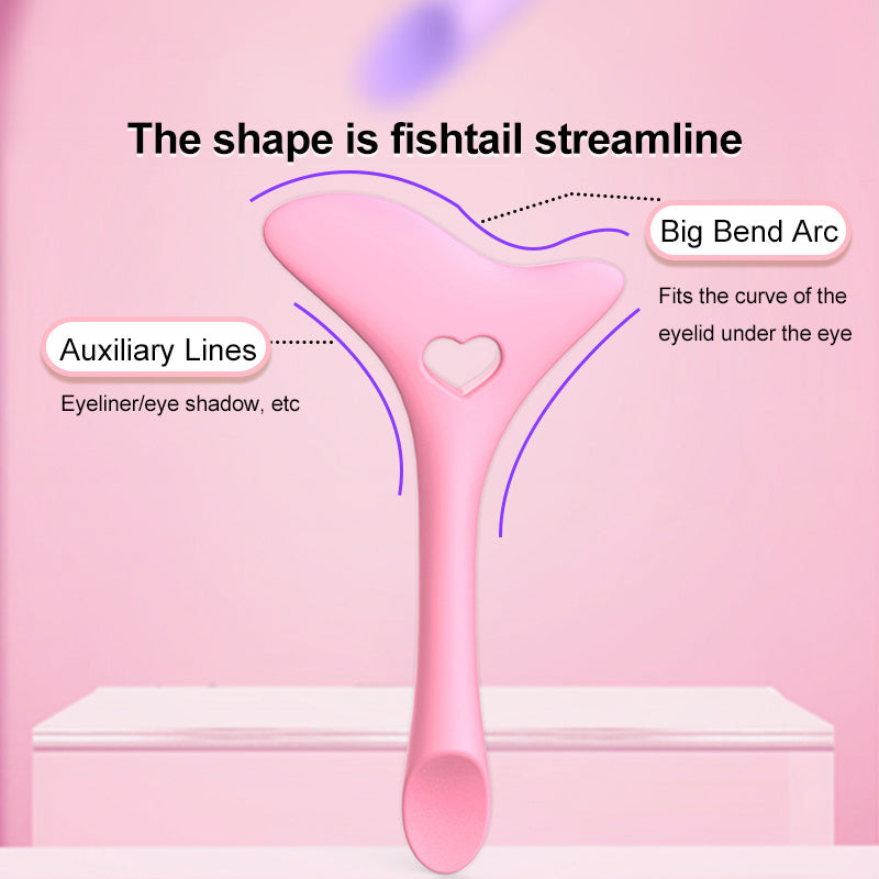 Health & Beauty - Silicone Eyeliner Stencil Wing Tip Mascara Drawing Lipstick Aid For Beginners Makeup Tool