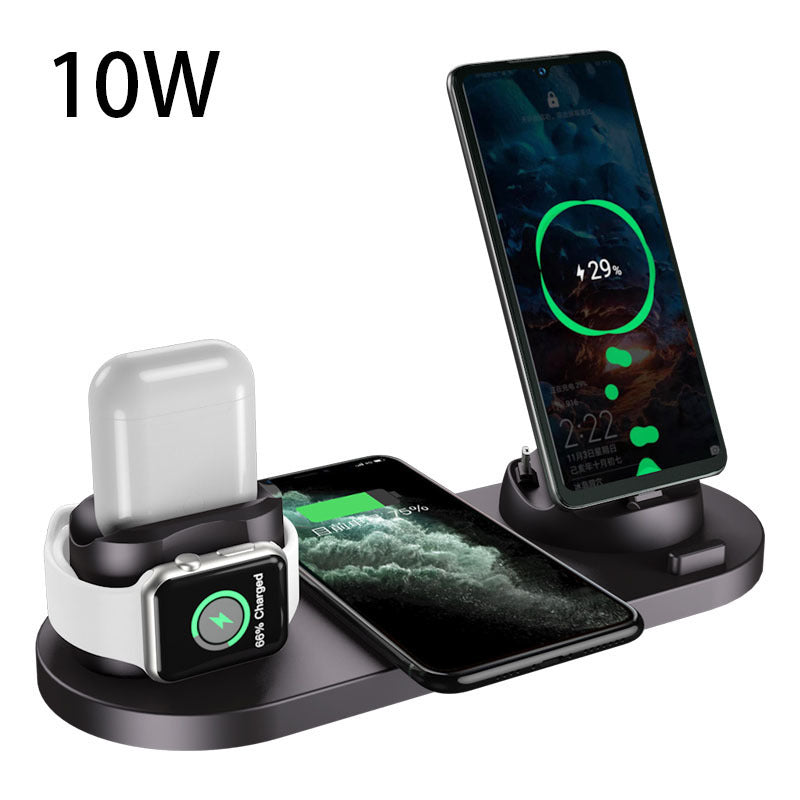 Electronic - Phone - Wireless Charger For iPhone - 6 In 1 Charging Dock Station