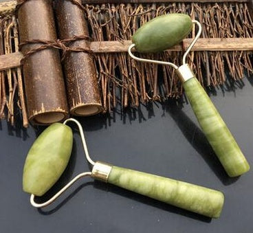 Health & Beauty - Rose Quartz Roller Slimming Face Massager Lifting Tool Natural Jade