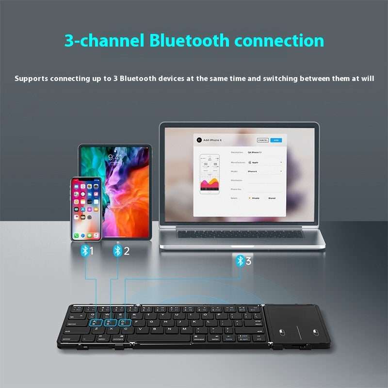 Electronic - Office - Portable Folding Bluetooth Keyboard for Tablets