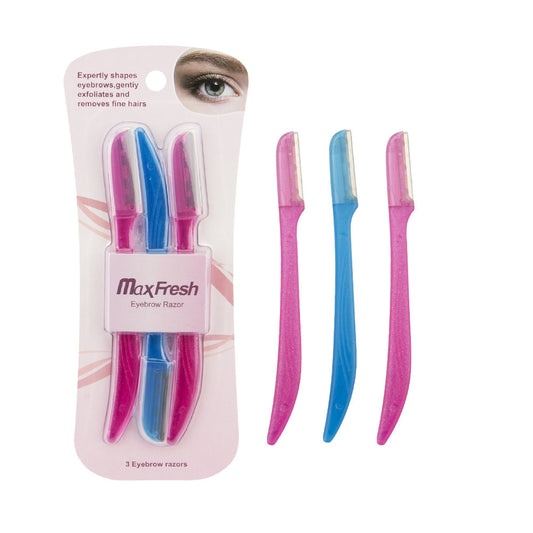 Health & Beauty - Stainless Steel Macro Eyebrow Trimmer 3pk
