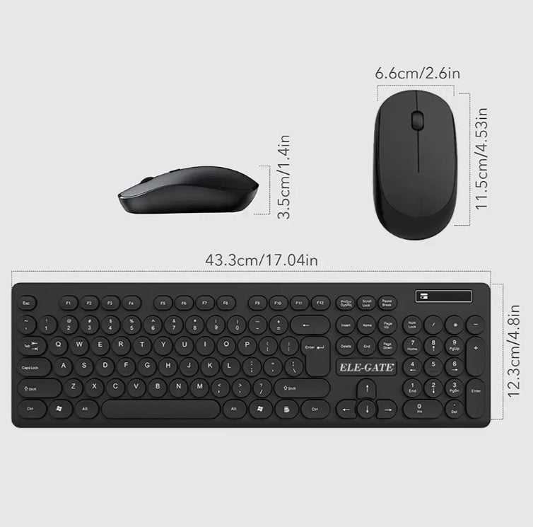 Electronic - Office - Silent Click Wireless Keyboard And Mouse Kit