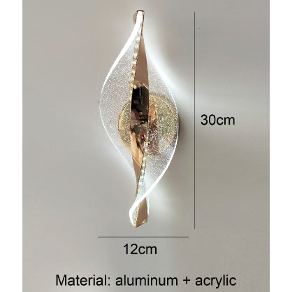 Electronic - Home - Golden Decoration Aluminum Wall Lamp Snowflake LED Corridor Lights