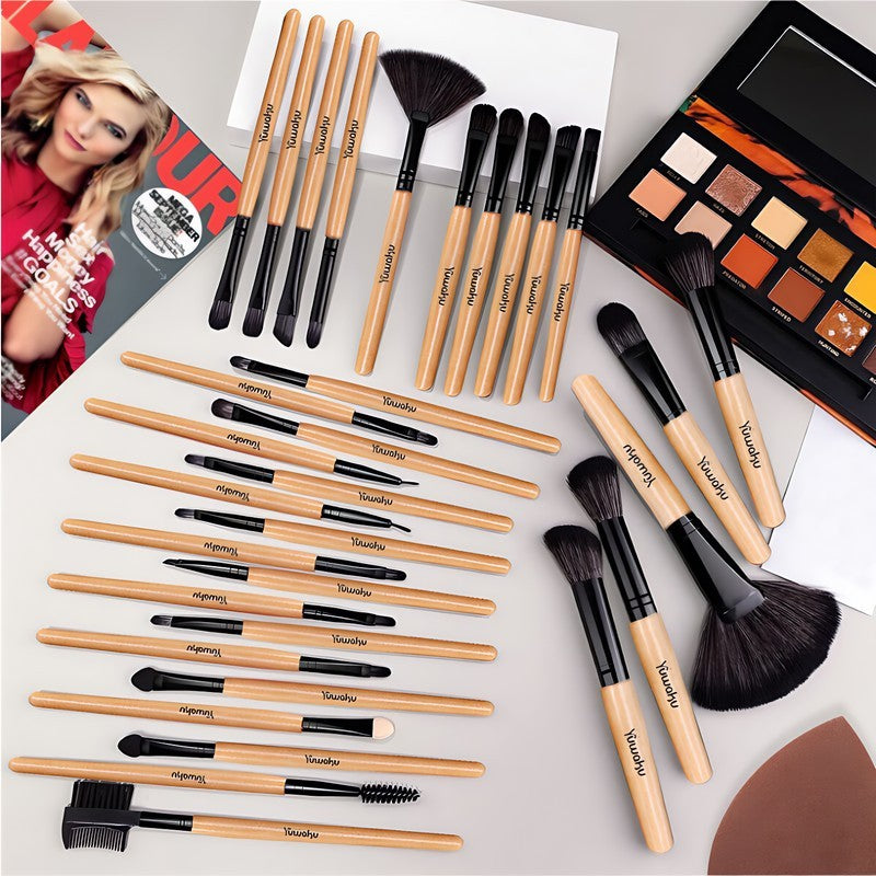Health & Beauty - Portable 32-piece Makeup Brush Set